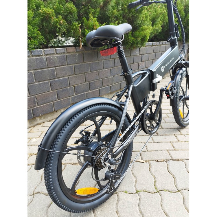ADO A20+ elektrinis dviratis 350W sulankstomas juodas