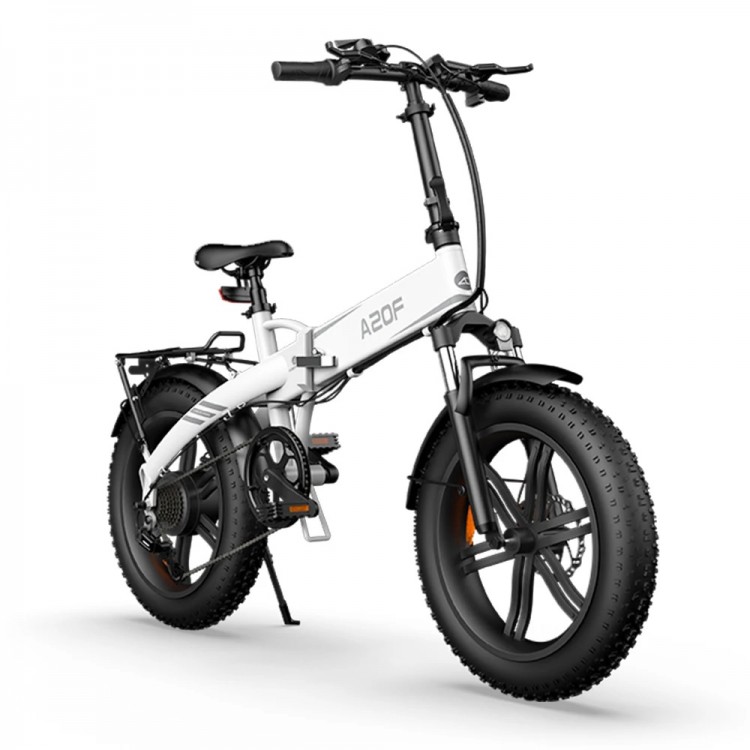ADO A20F XE elektrinis dviratis Fat bike sulankstomas baltas