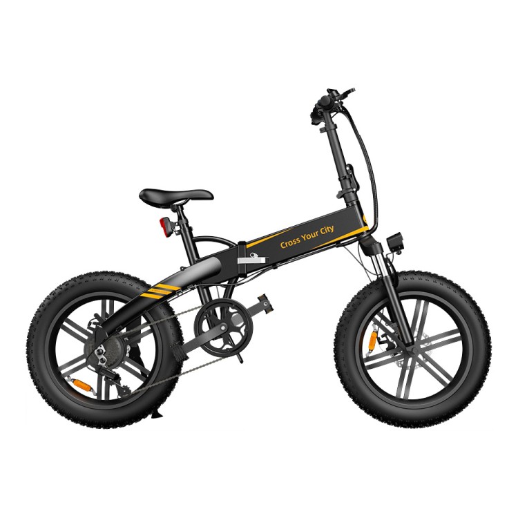 ADO A20F+ elektrinis dviratis Fat bike 500W sulankstomas juodas