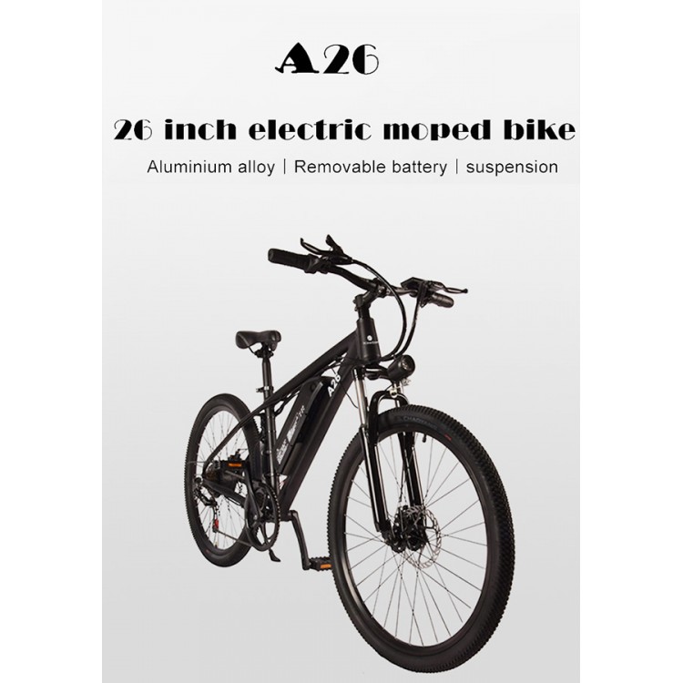 ADO A26 elektrinis dviratis 500W juodas