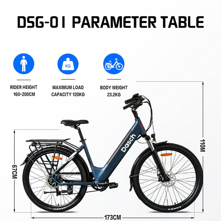DASCH S5 elektrinis dviratis