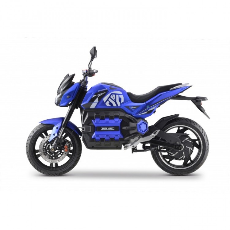 Elektrinis motociklas E-odin 2.0 6000W 100Ah mėlynas