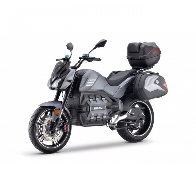 Elektrinis motociklas E-odin 2.0 6000W 100Ah mėlynas