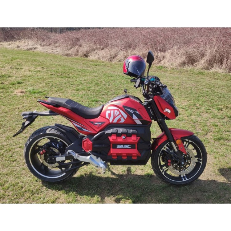 Elektrinis motociklas E-odin 2.0 6000W AMR 120Ah raudonas