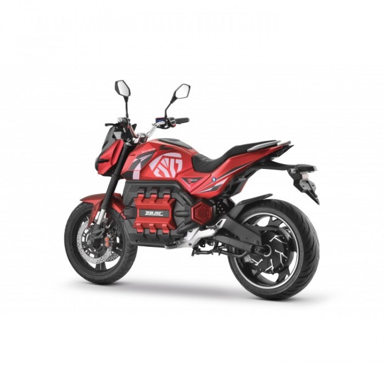 Elektrinis motociklas E-odin 2.0 6000W 100Ah juodas