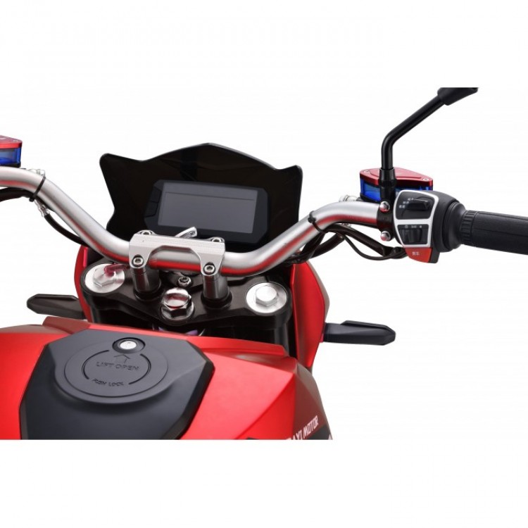 Elektrinis motociklas E-odin 2.0 6000W 100Ah raudonas