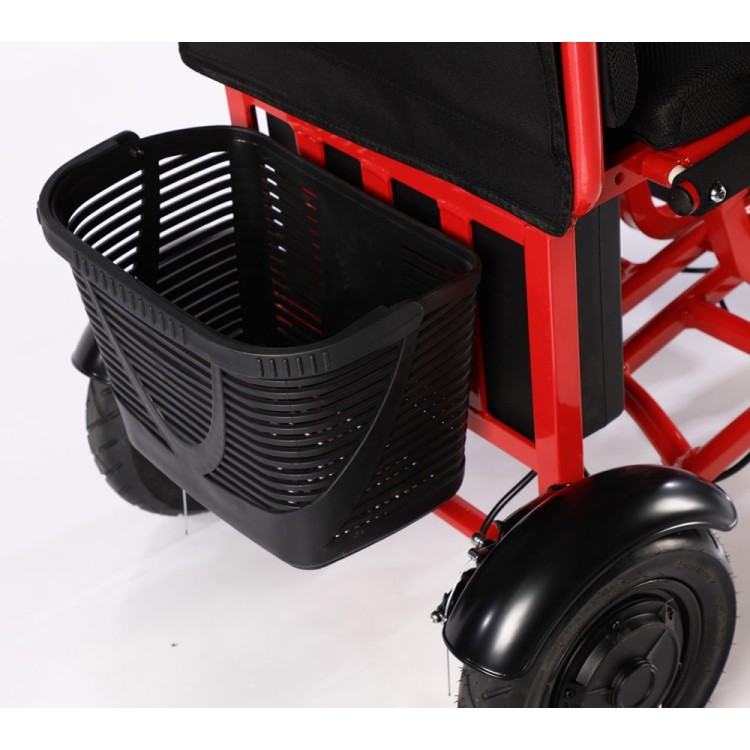 Elektrinis triratis sulankstomas skuteris vežimėlis M5AL 350W 12Ah LI-ION raudonas
