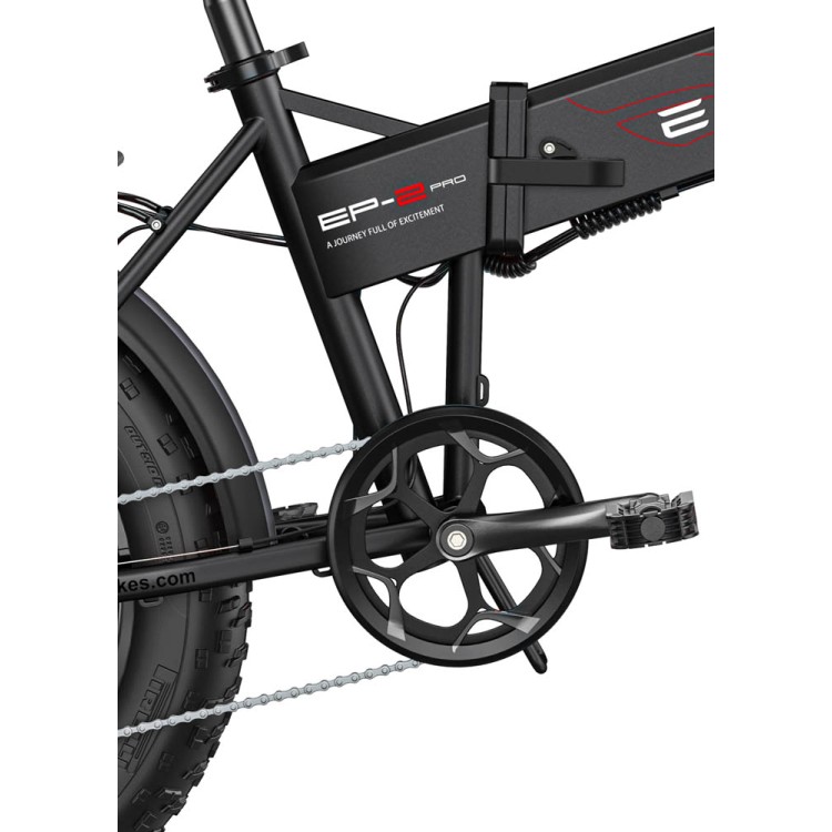 ENGWE EP-2 PRO 750W elektrinis dviratis Fat bike sulankstomas juodas