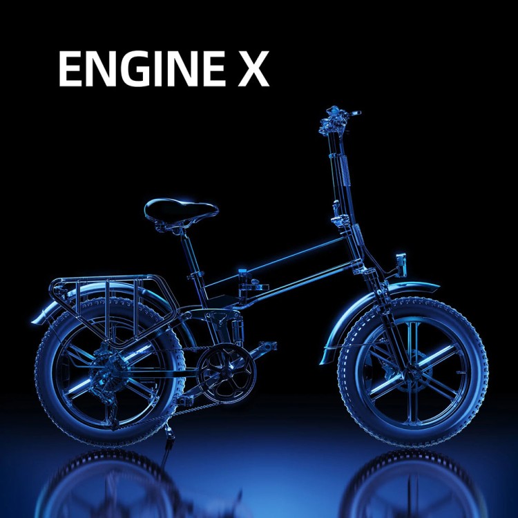 ENGWE ENGINE X elektrinis dviratis Fat bike raudonas