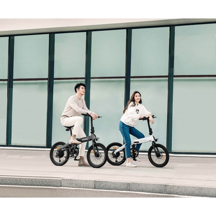 Xiaomi HIMO Z20 elektrinis dviratis sulankstomas baltas