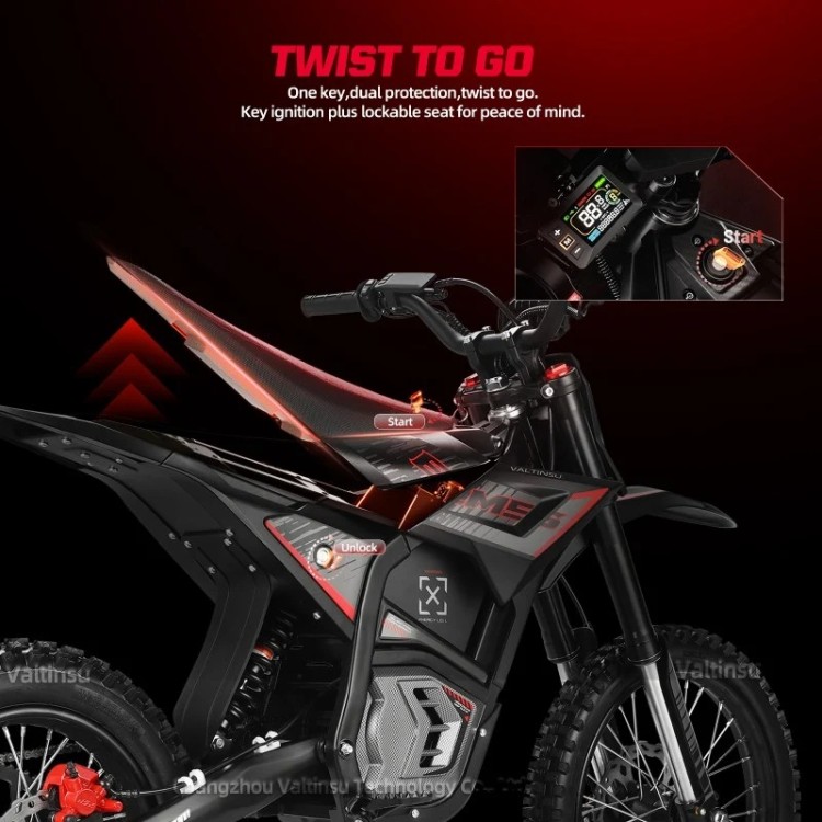 Valtinsu EM-5 PRO elektrinis motociklas off-road dirt bike Valtinsu EM-5 PRO elektrinis motociklas off-road dirt bike