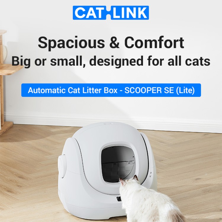 CATLINK BayMax Lite savaime išsivalantis automatinis išmanus kačių tualetas su APP CATLINK BayMax Lite savaime išsivalantis automatinis išmanus kačių tualetas su APP