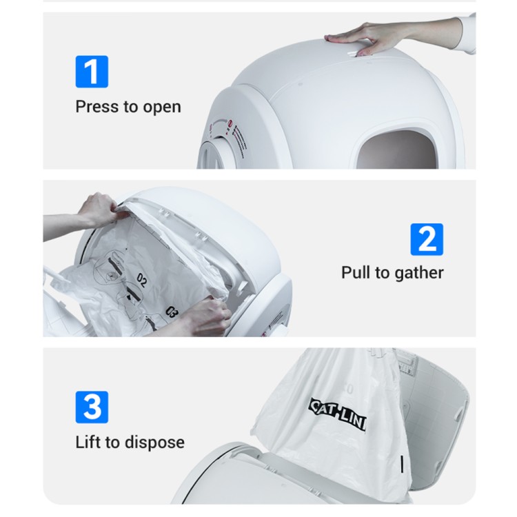 CATLINK BayMax Lite savaime išsivalantis automatinis išmanus kačių tualetas su APP CATLINK BayMax Lite savaime išsivalantis automatinis išmanus kačių tualetas su APP