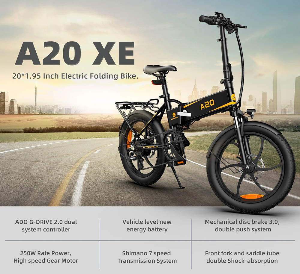 Condense Benign color ADO A20 XE elektrinis dviratis pilkas kaina | electricride.lt